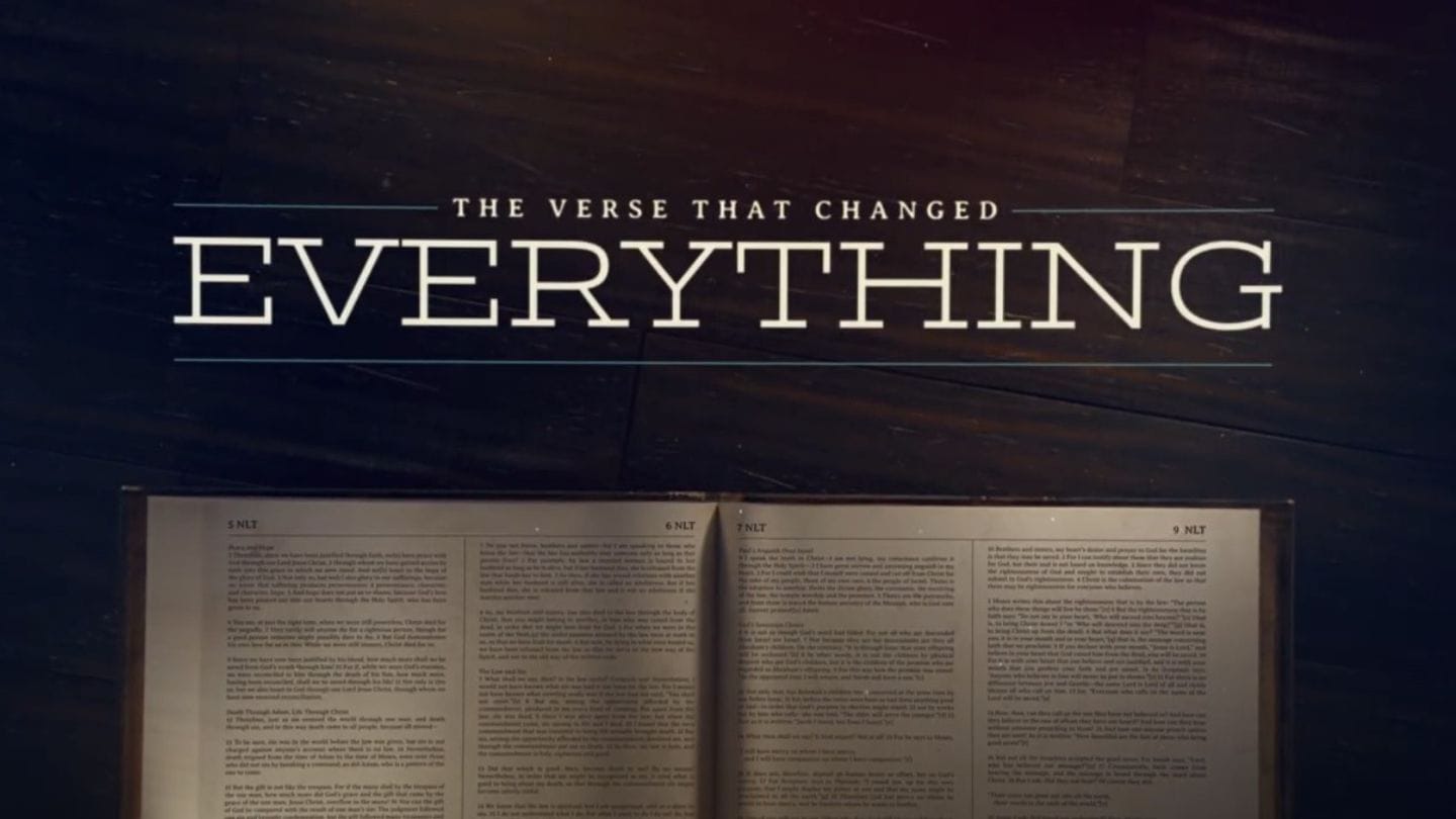 The Verse that Changed Everything (Week 1)