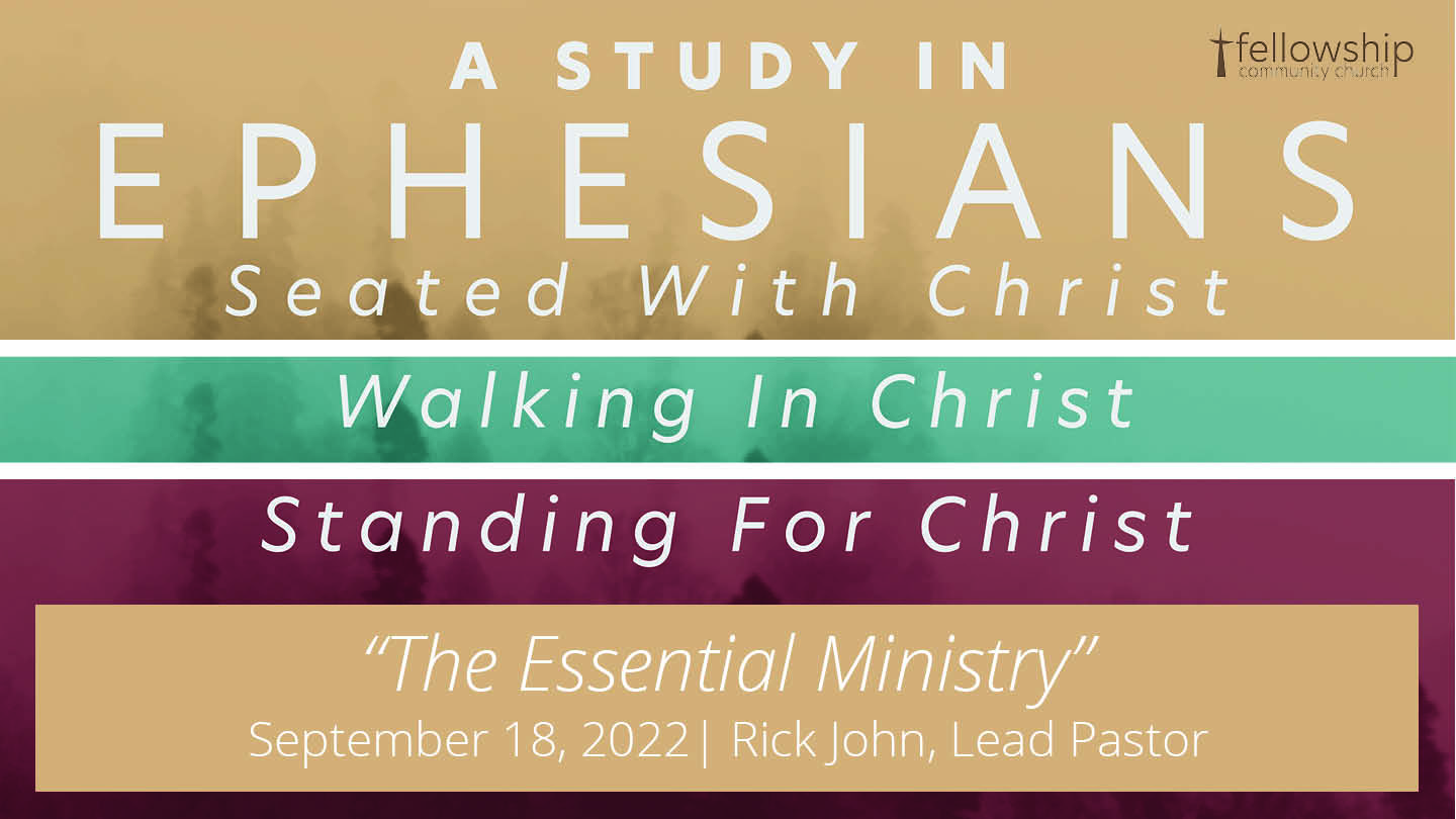 Seated, Walking, Standing: The Essential Ministry
