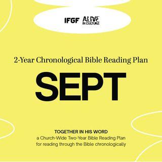 Two-Year Chronological Bible Reading Plan (First Year-September)