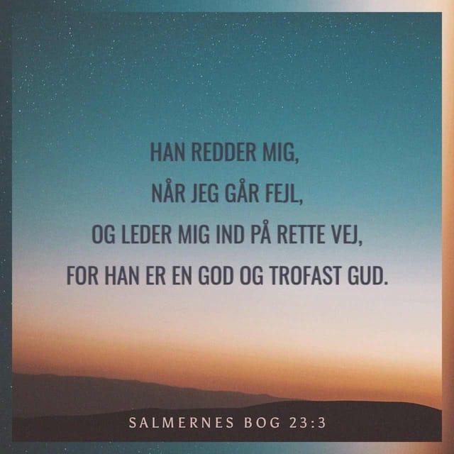 fornærme Resistente Supplement Dagens Vers - Salmernes Bog 23:3 | Bibel App'en | Bible.com