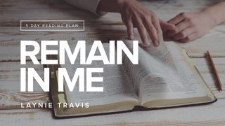 Remain In Me John 15:1-8 The Message