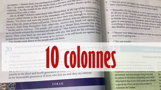 10 Colonnes : Bâtir Une Vie En Dieu. Actes 4:12 Nouvelle Edition de Genève 1979