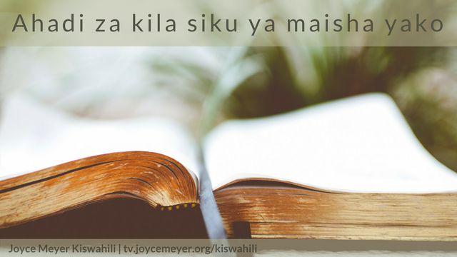 Ahadi za kila siku ya maisha yako