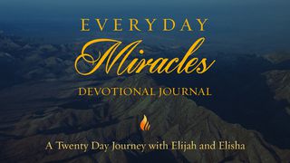 Everyday Miracles: 20 Day Journey With Elijah And Elisha 1 Kings 18:41 New Living Translation