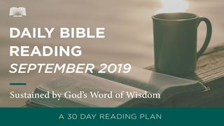 Daily Bible Reading — Sustained By God’s Word Of Wisdom  The Books of the Bible NT