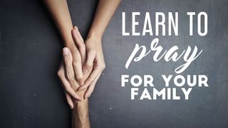Learn To Pray For Your Family Luke 8:49 New International Version