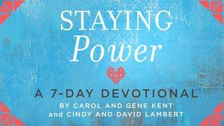 Staying Power Genesis 28:16-17 The Message