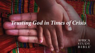 Trusting God in Times of Crisis Job 38:4, 12 King James Version
