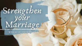 STRENGTHEN YOUR MARRIAGE IN 30 DAYS Week 4: Purpose John 3:29 New Living Translation