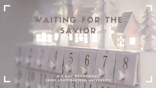 Waiting for the Savior Isaiah 40:3-5 The Message