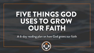 Five Things God Uses to Grow Your Faith John 11:45-57 New King James Version