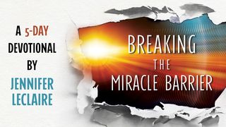 Breaking the Miracle Barrier Mark 10:51 New American Standard Bible - NASB 1995