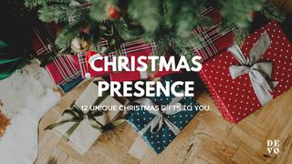 Christmas Presence Micah 7:19 New Living Translation