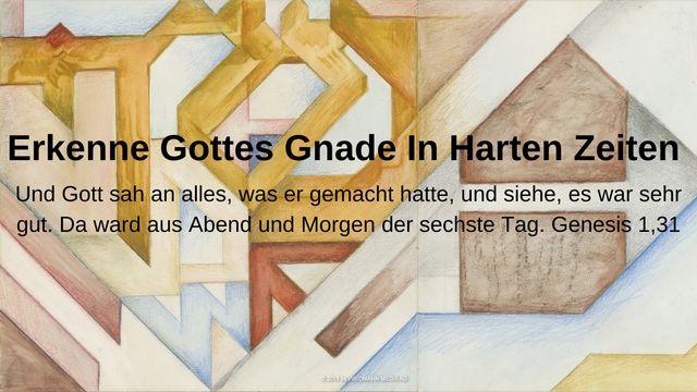 Erkenne Gottes Gnade in harten Zeiten