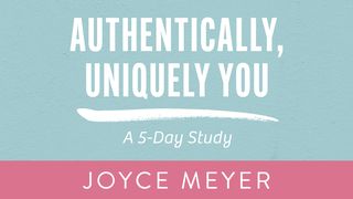 Authentically, Uniquely You 1 Peter 3:11 New American Bible, revised edition