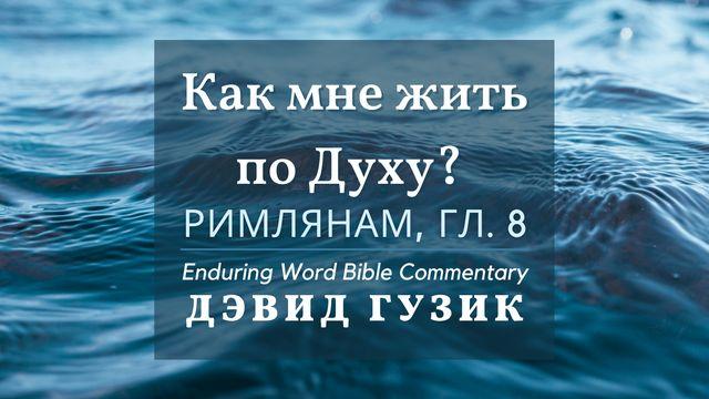 Как мне жить по Духу? Библейский комментарий на Послание к Римлянам, гл.8