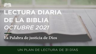 Lectura Diaria De La Biblia De Octubre 2021: La Palabra De Justicia De Dios Amós 5:24 Traducción en Lenguaje Actual