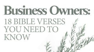 Business Owners: 18 Bible Verses You Need to Know 1 Timothy 5:18 English Standard Version 2016