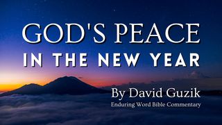 God's Peace in the New Year Numbers 6:27 New American Standard Bible - NASB 1995