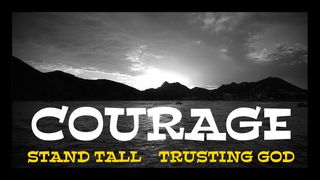 Courage - Standing Tall - Trusting God Proverbs 3:25-26 New International Version