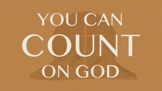 You Can Count on God by Max Lucado - 7 Day Plan Mark 10:32-34 The Message