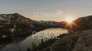 22 Days of Peace Psalms 85:10-13 The Message