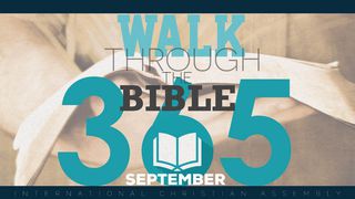 Walk Through The Bible 365 - September  The Books of the Bible NT