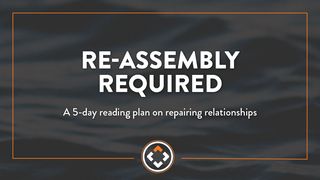 Re-Assembly Required Matthew 7:3-4 English Standard Version 2016