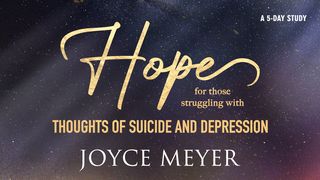 Hope for Those Struggling With Thoughts of Suicide and Depression Psalms 3:3 The Passion Translation