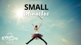 Small Miracles Luke 18:9-12 The Message