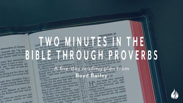 Two Minutes in the Bible Through Proverbs