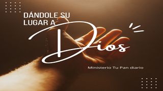 Dándole Su Lugar a Dios. Romanos 9:16 Nueva Versión Internacional - Español