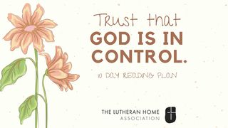 Trust That God Is in Control. Hebrews 6:1-12 New International Version