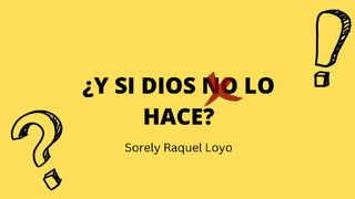¿Y si Dios lo hace? Lucas 1:61 Nueva Versión Internacional - Español