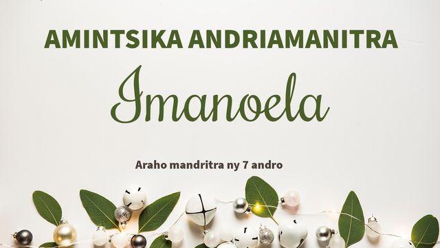 AMINTSIKA ANDRIAMANITRA : IMANOELA !