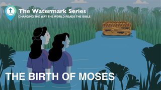 Watermark Gospel | the Birth of Moses Exodus 2:2 Douay-Rheims Challoner Revision 1752