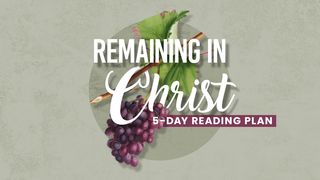 Remaining in Christ Matthew 26:36-46 English Standard Version 2016
