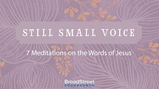 Still Small Voice: 7-Day Meditations on the Words of Jesus John 6:20-21 New International Version