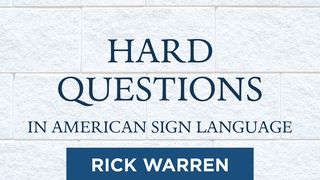 "Hard Questions" in American Sign Language Iyoḇ (Job) 33:14-15 The Scriptures 2009