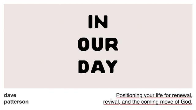In Our Day
