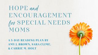 Hope and Encouragement for Special Needs Moms Ruth 1:5-8 New Living Translation