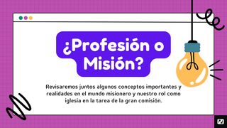 ¿Profesión O Misión? Colosenses 3:15 Nueva Traducción Viviente