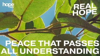 Real Hope: Peace That Passes All Understanding 2 Thessalonians 3:16-18 New Living Translation