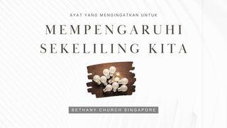 AYAT YANG MENGINGATKAN UNTUK MEMPENGARUHI SEKELILING KITA Matius 5:15-16 Terjemahan Sederhana Indonesia