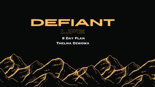 The Defiant Life 1 Chronicles 22:8 New International Version