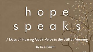 7 Days of Hearing God’s Voice in the Still of Morning Isaiah 30:20 English Standard Version 2016