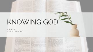 Knowing God Jean 1:1 Bible Segond 21