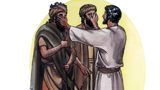 Heilungen Jesu Lukas 18:36 Darby Unrevidierte Elberfelder