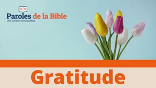 Gratitude Colossiens 3:12 Parole de Vie 2017