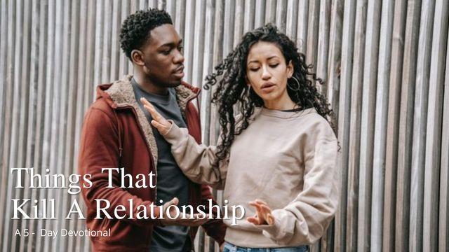 Things That Kill a Relationship